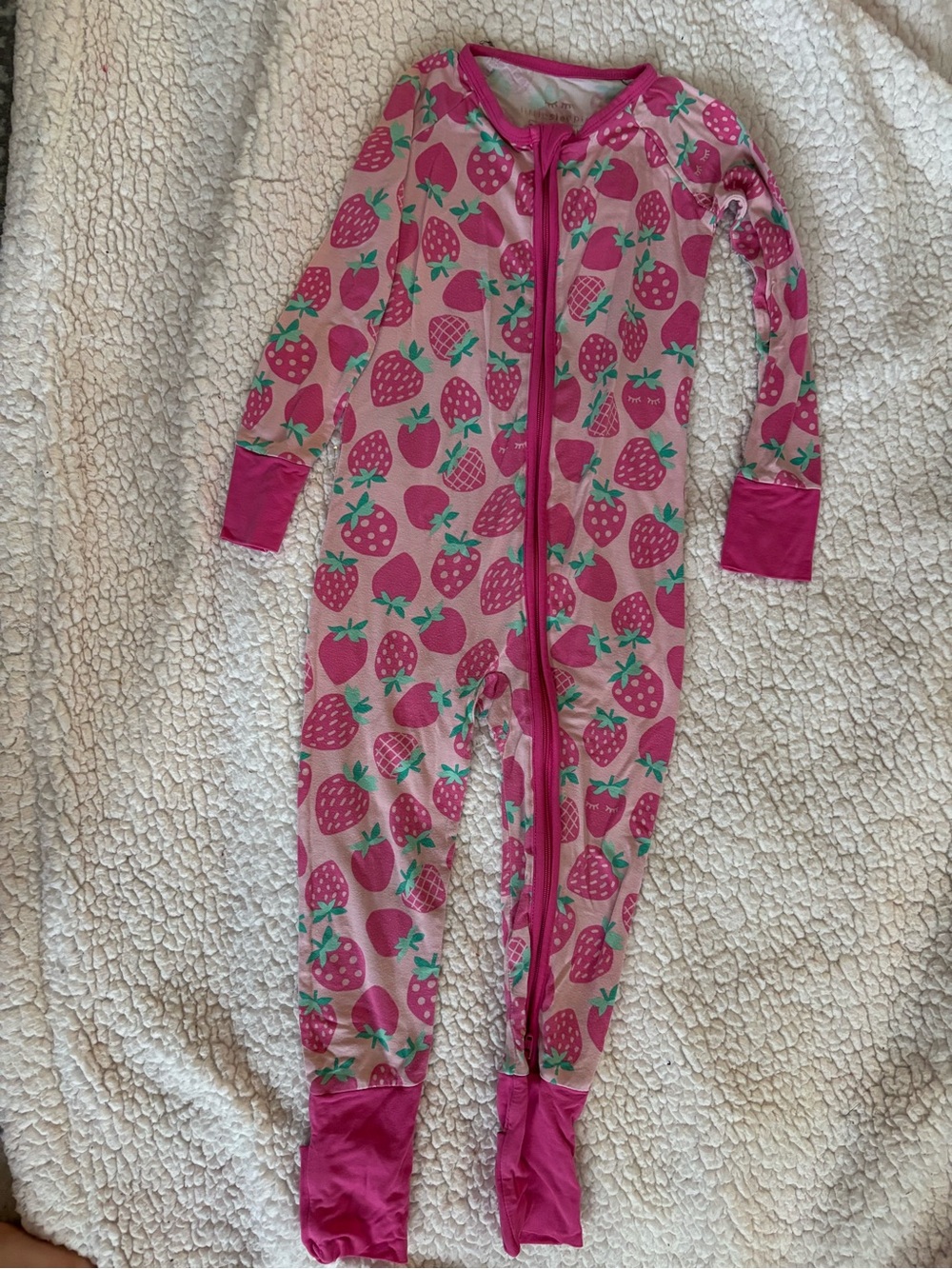 Little Sleepies Strawberry  print